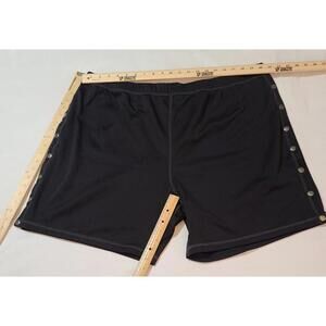Renova Medical Recovery Shorts 3XL Black Snap-Side Post Surgery Mobility Aid